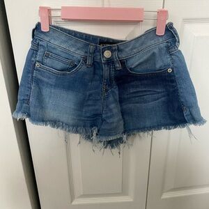 Express Light Blue Denim Shorts